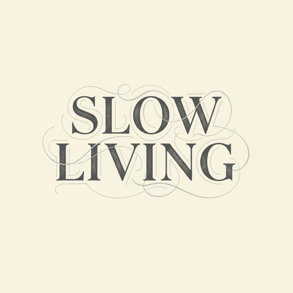 Slow Living Typography