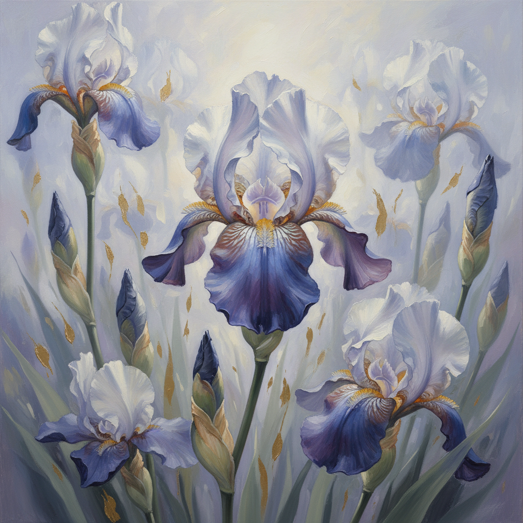 Soft Iris Bloom