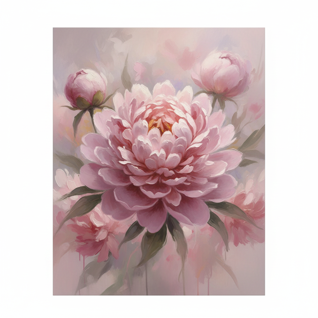 Soft Peony Bloom