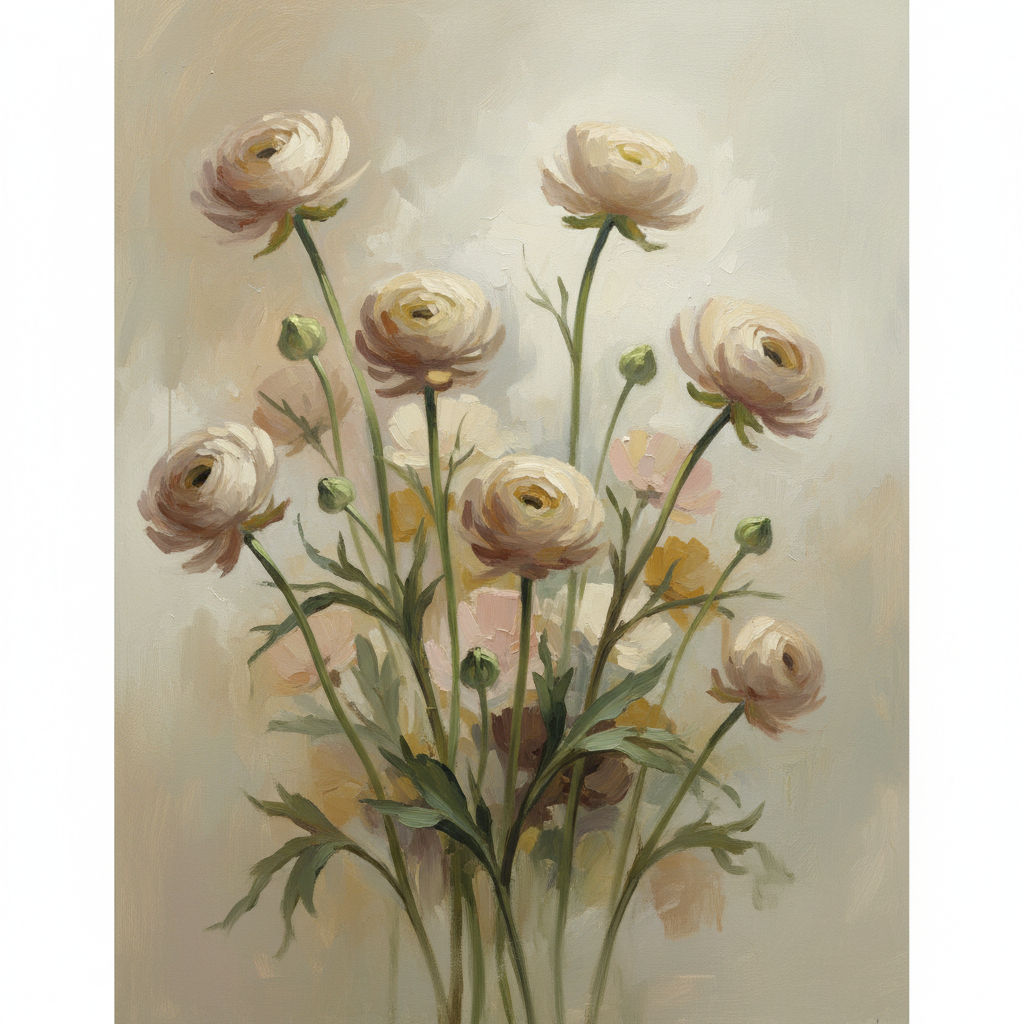 Soft Ranunculus Dance