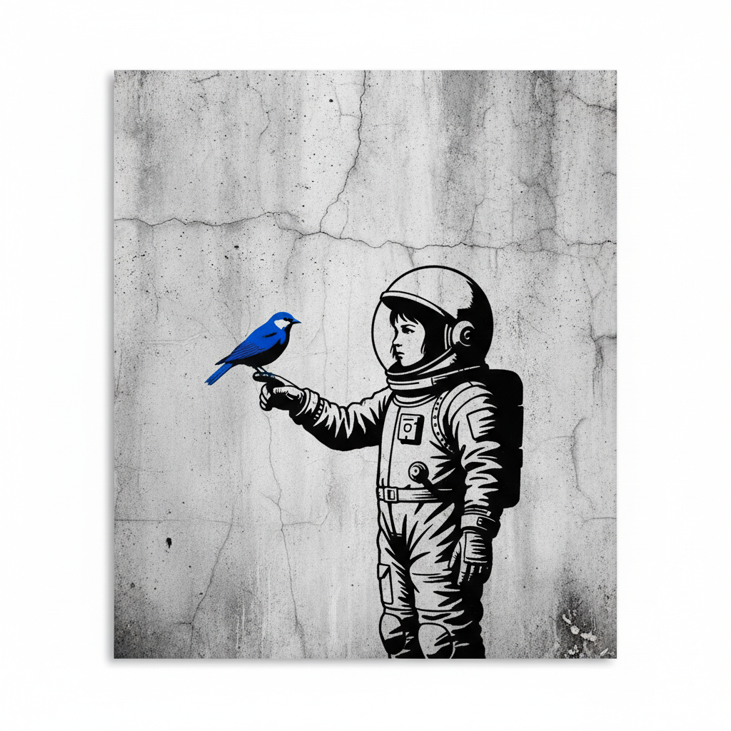 Space Girl and Bird
