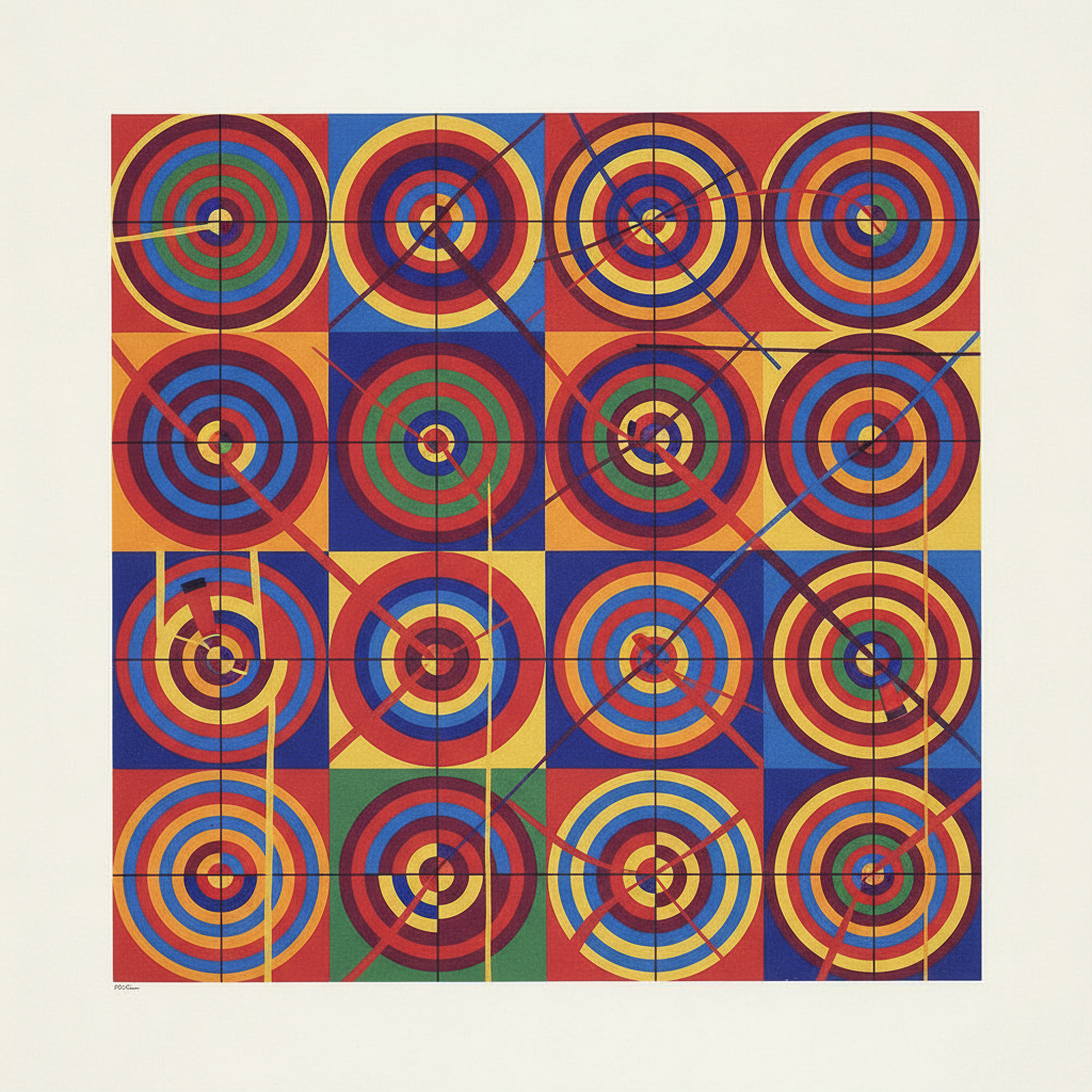 Squares with Concentric Circles — Wassily Kandinsky