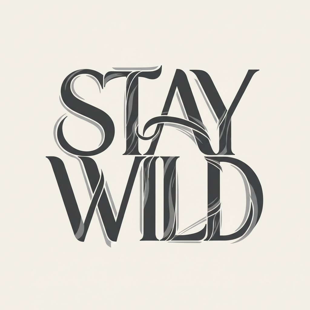 Stay Wild Typographic