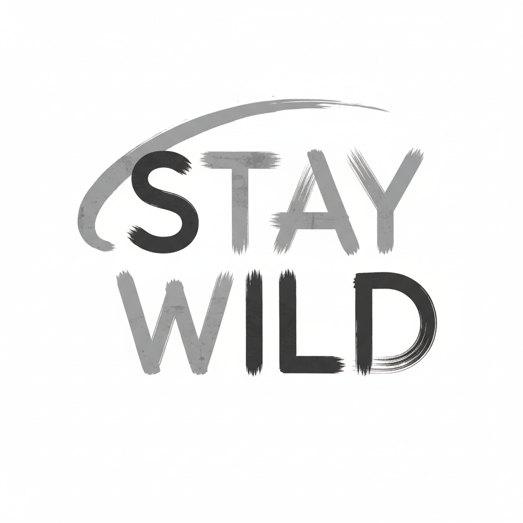 Stay Wild Typographic