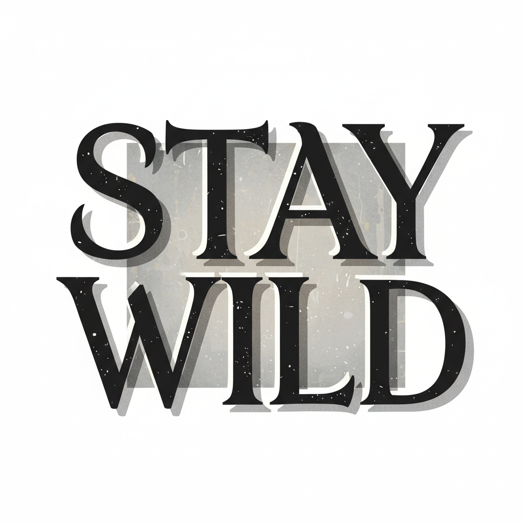 Stay Wild Typography