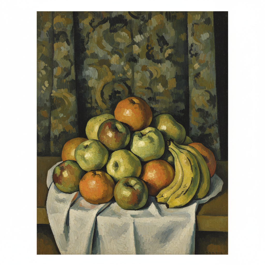 Still Life with Apples and Oranges — Paul Cézanne