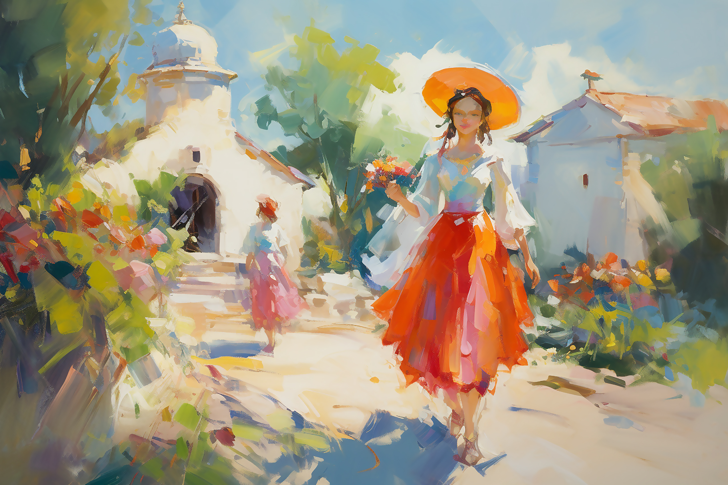 Strolling the Mediterranean Village