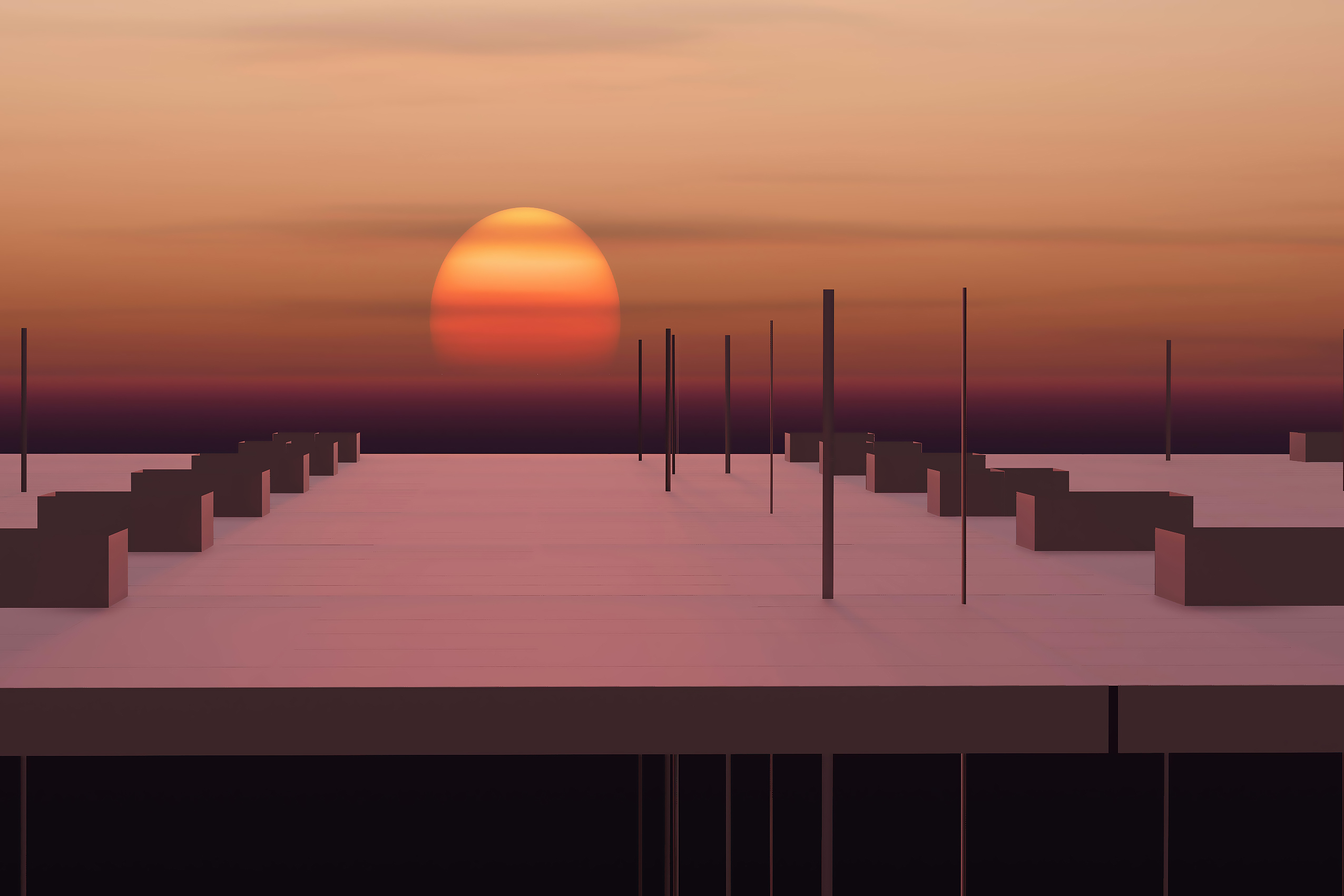 Sunset Horizon Utopia