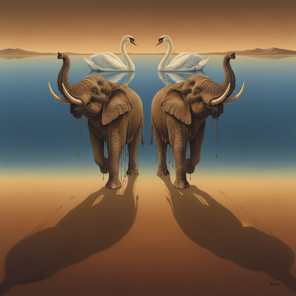 Swans Reflecting Elephants — Salvador Dalí