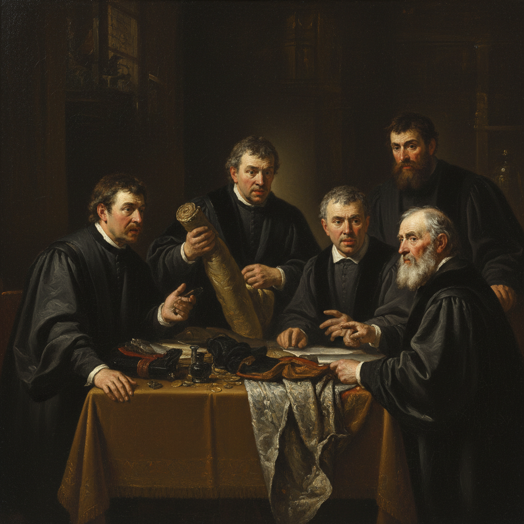 Syndics of the Drapers' Guild — Rembrandt van Rijn