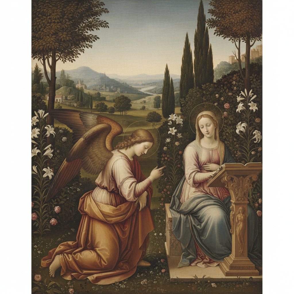 The Annunciation — Leonardo da Vinci