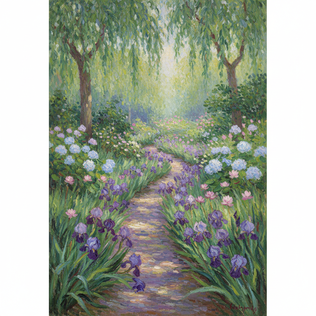 The Artist's Garden at Giverny — Claude Monet