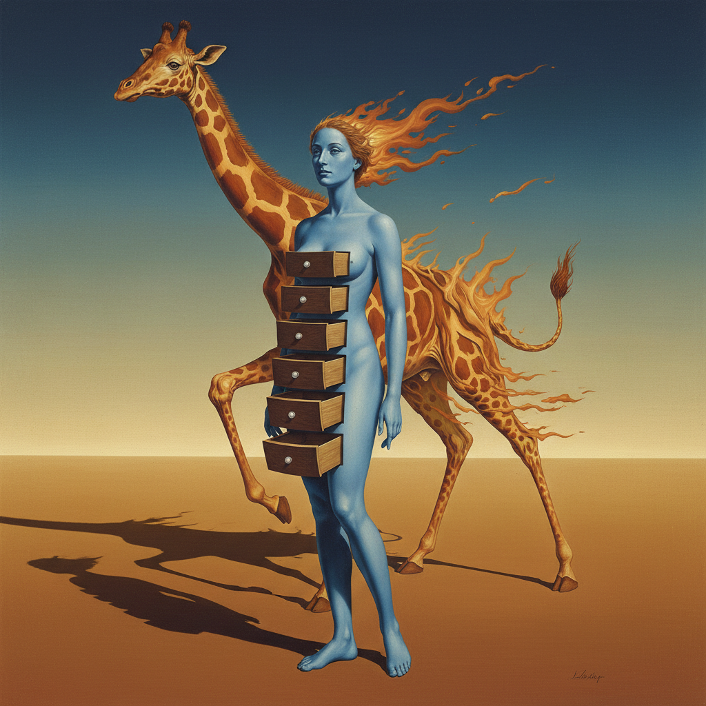 The Burning Giraffe — Salvador Dalí