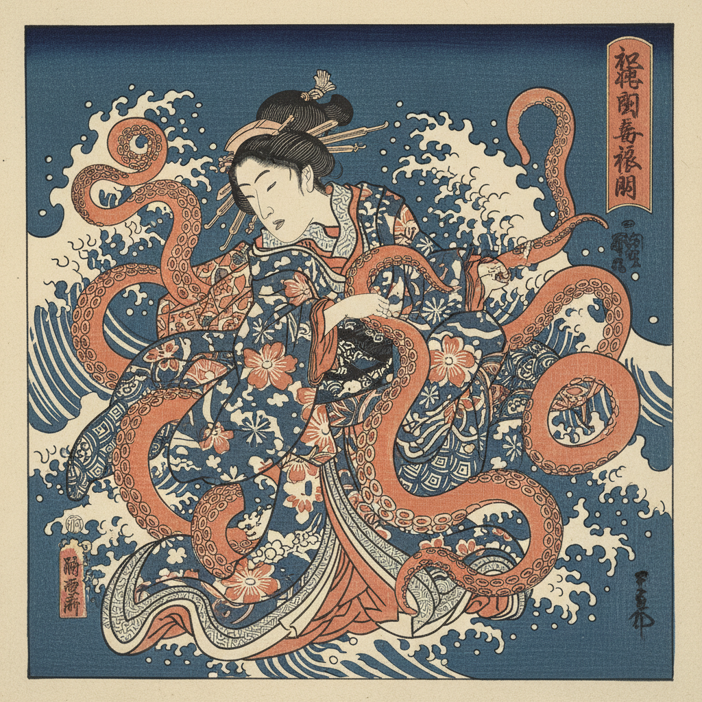The Dream of the Fisherman's Wife — Katsushika Hokusai