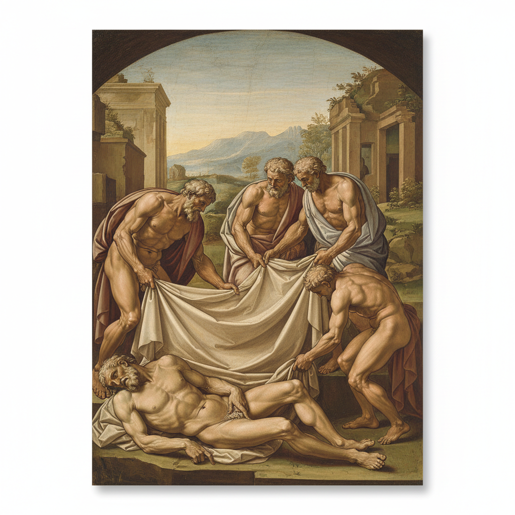 The Drunkenness of Noah — Michelangelo