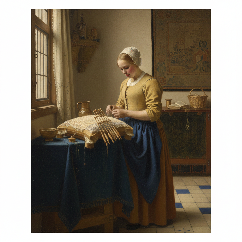 The Lacemaker — Johannes Vermeer