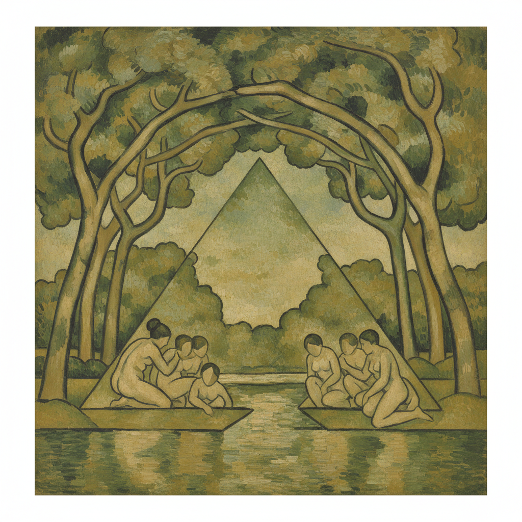 The Large Bathers — Paul Cézanne