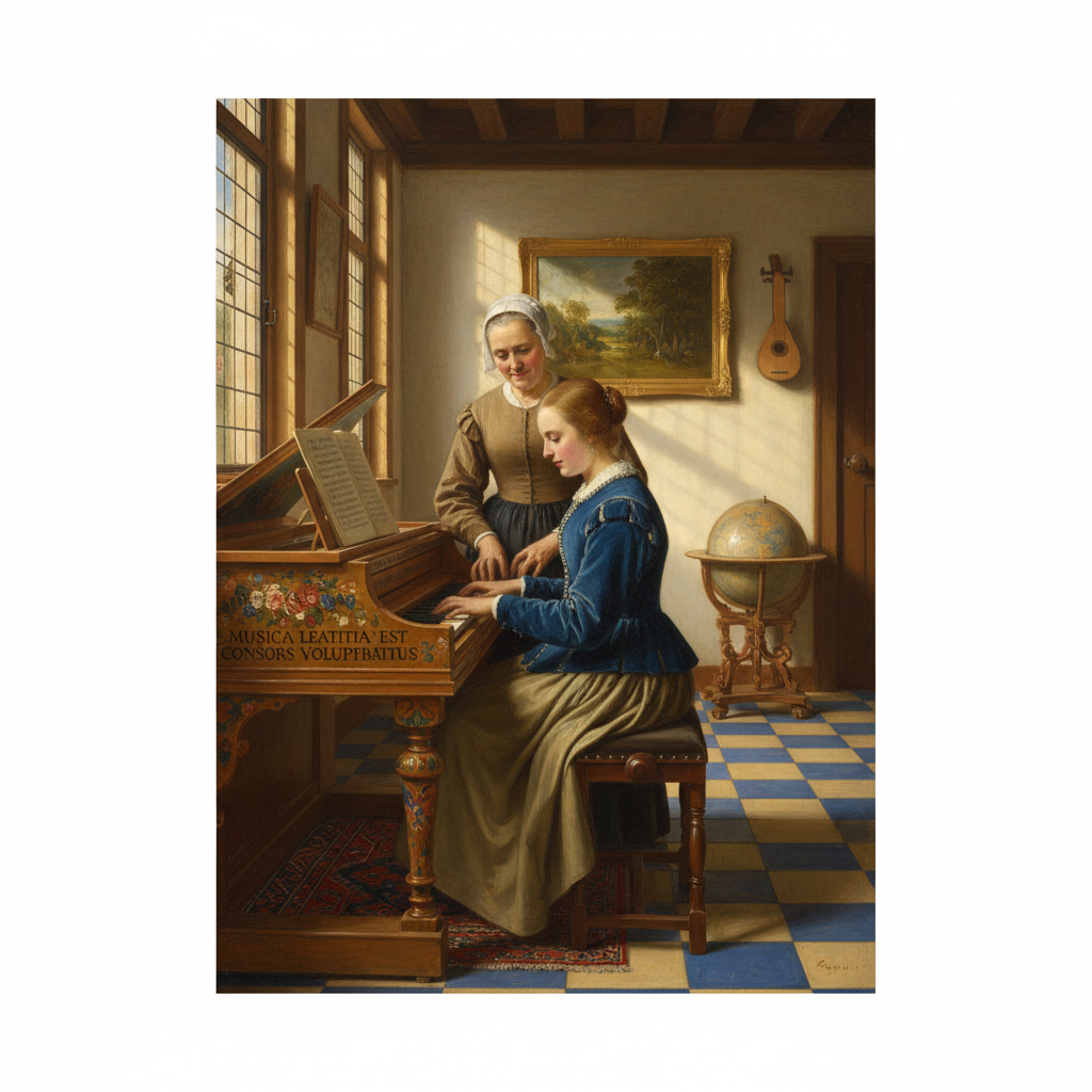 The Music Lesson — Johannes Vermeer