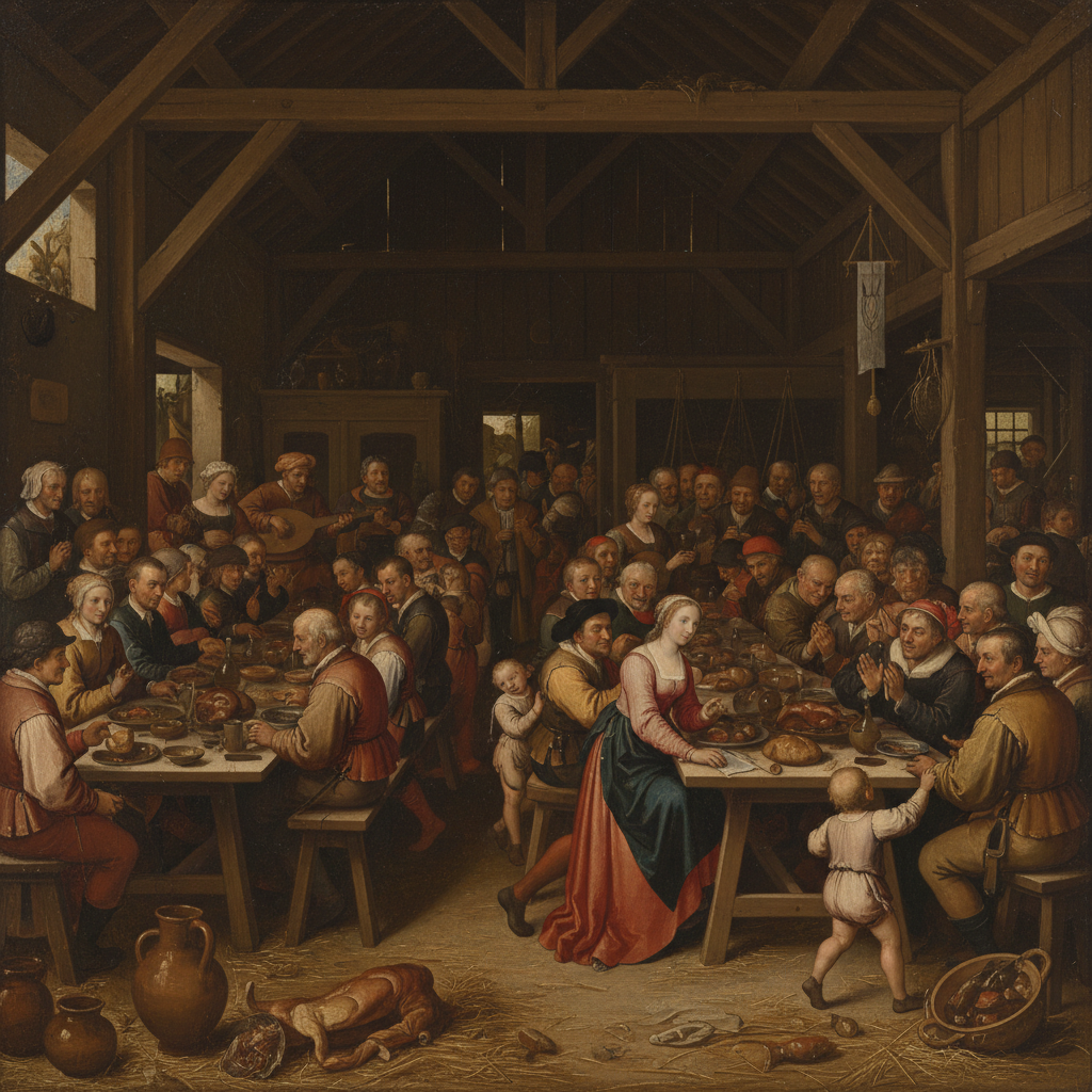 The Peasant Wedding — Pieter Bruegel the Elder