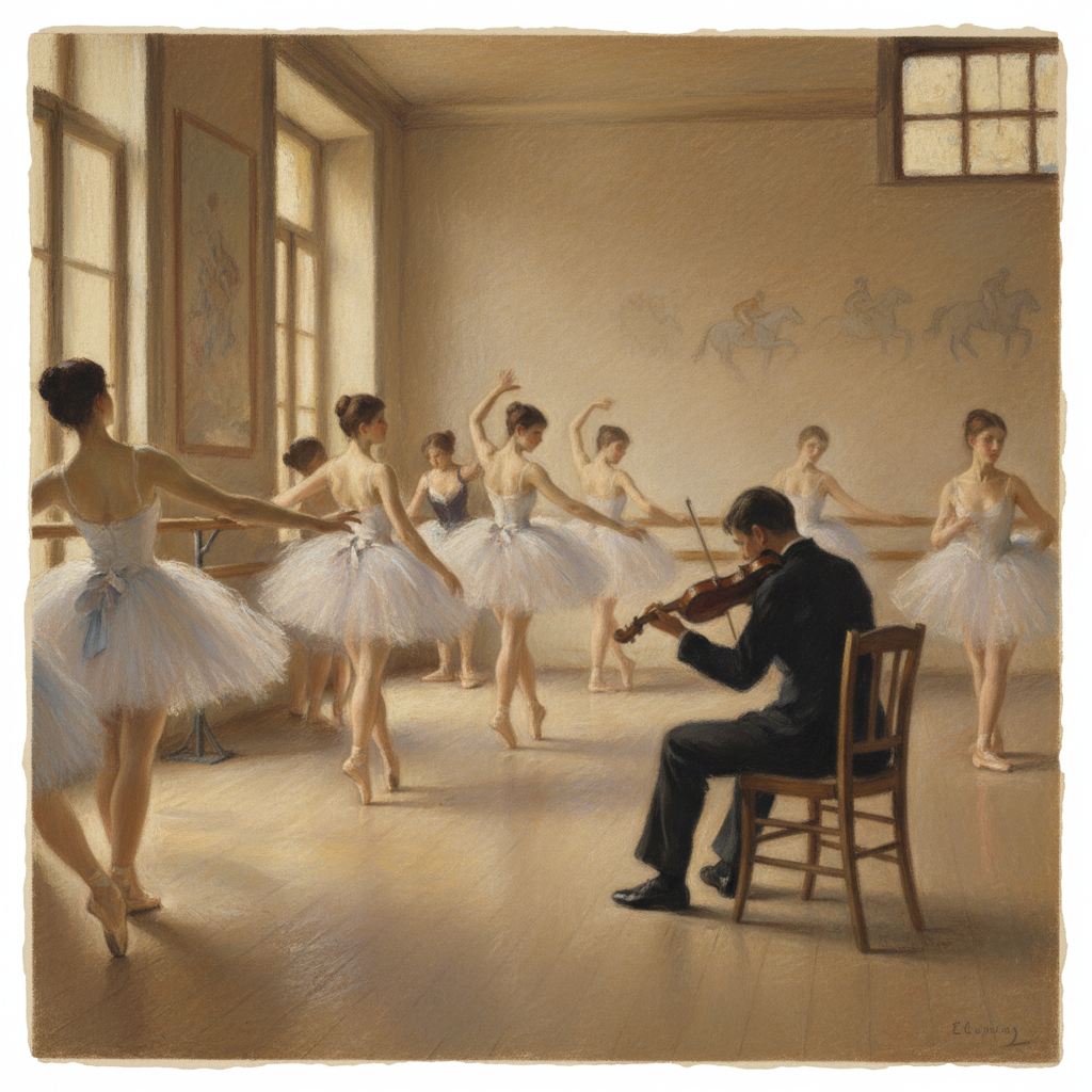 The Rehearsal — Edgar Degas