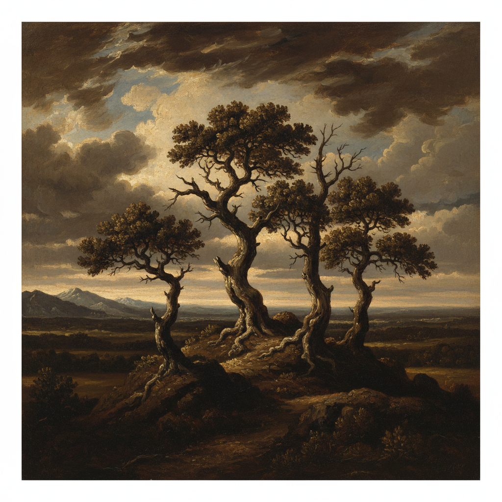 The Three Trees — Rembrandt van Rijn
