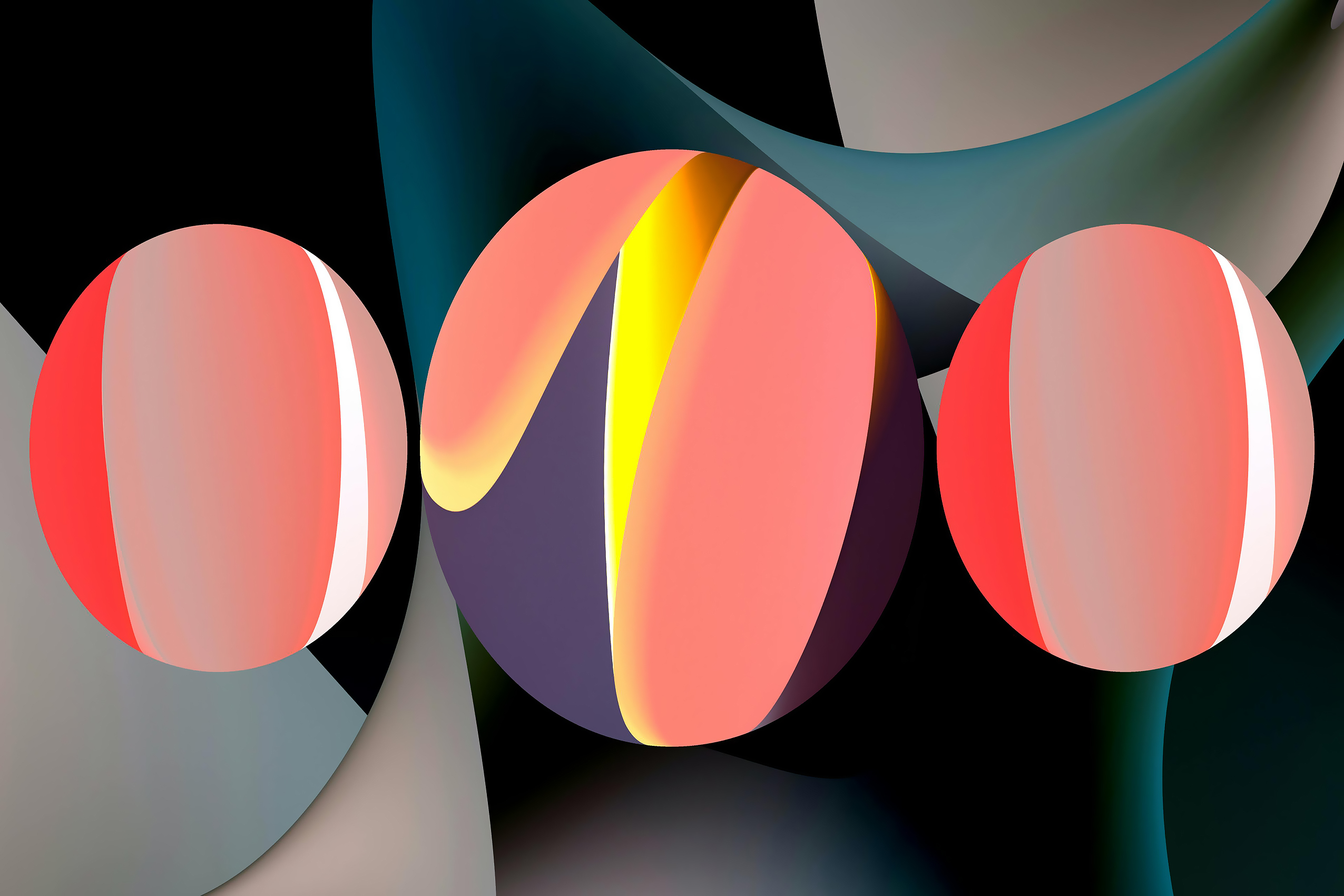 Three Orbs of Light