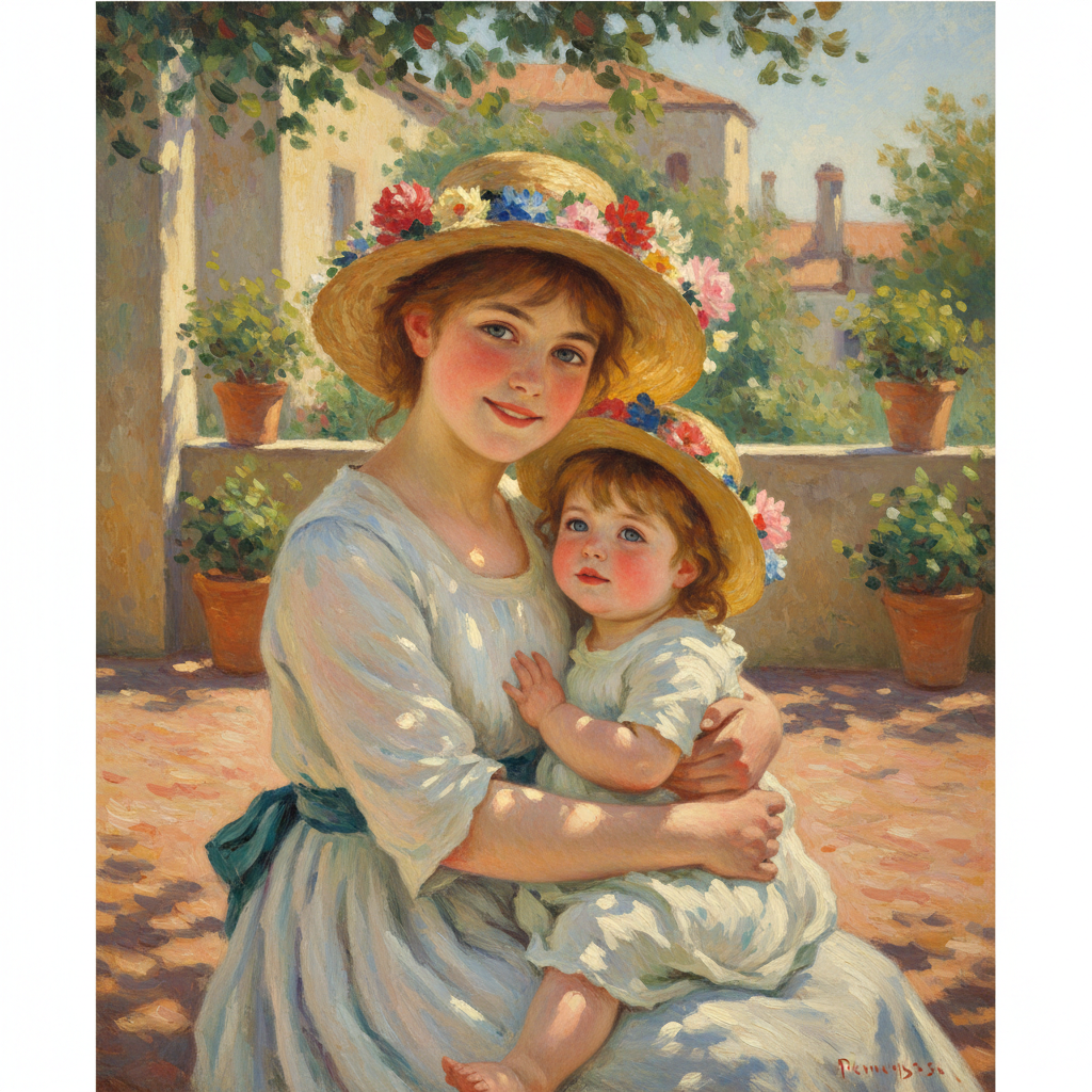 Two Sisters (On the Terrace) — Pierre-Auguste Renoir