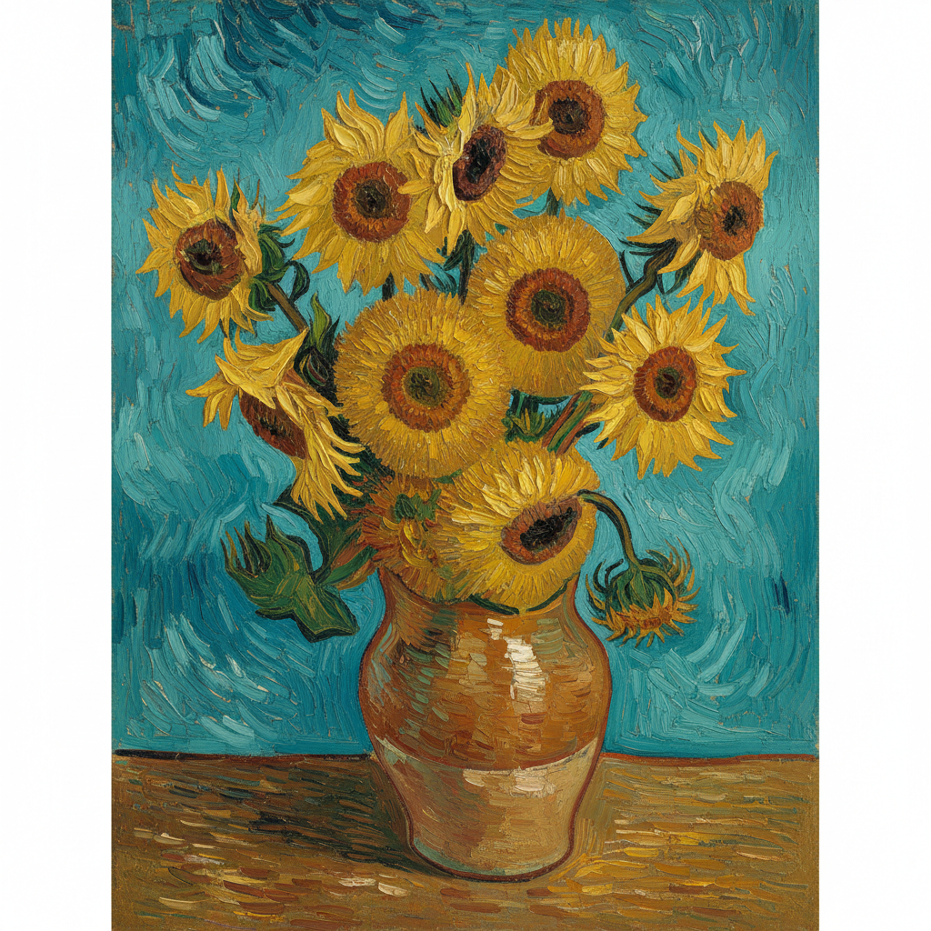 Vase with Twelve Sunflowers — Vincent van Gogh