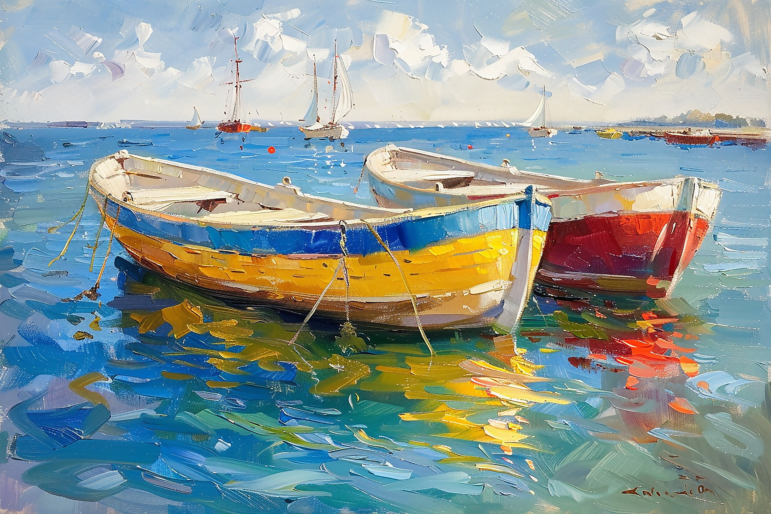 Vibrant Coastal Reflections