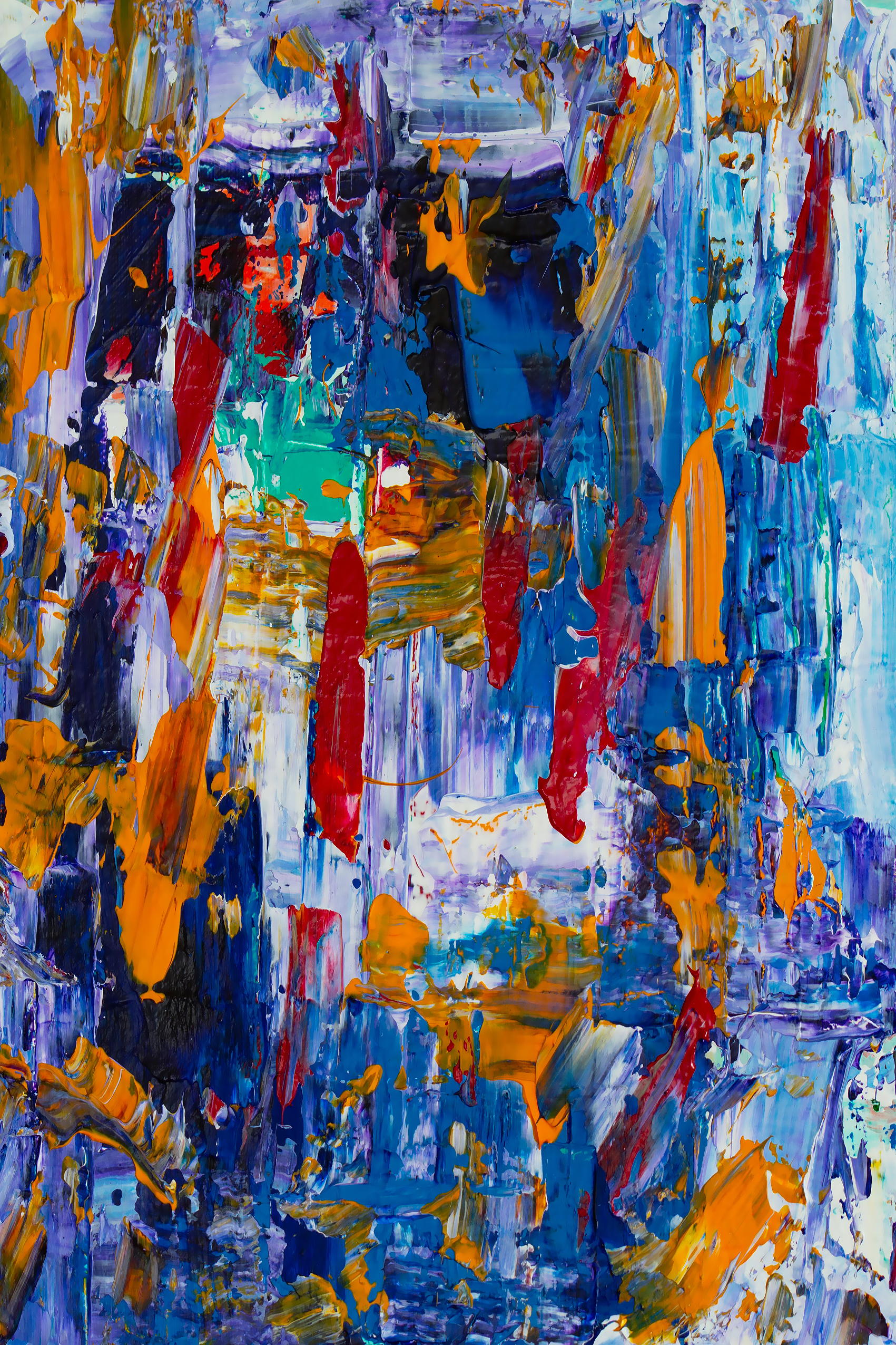 Vibrant Palette Knife Abstract