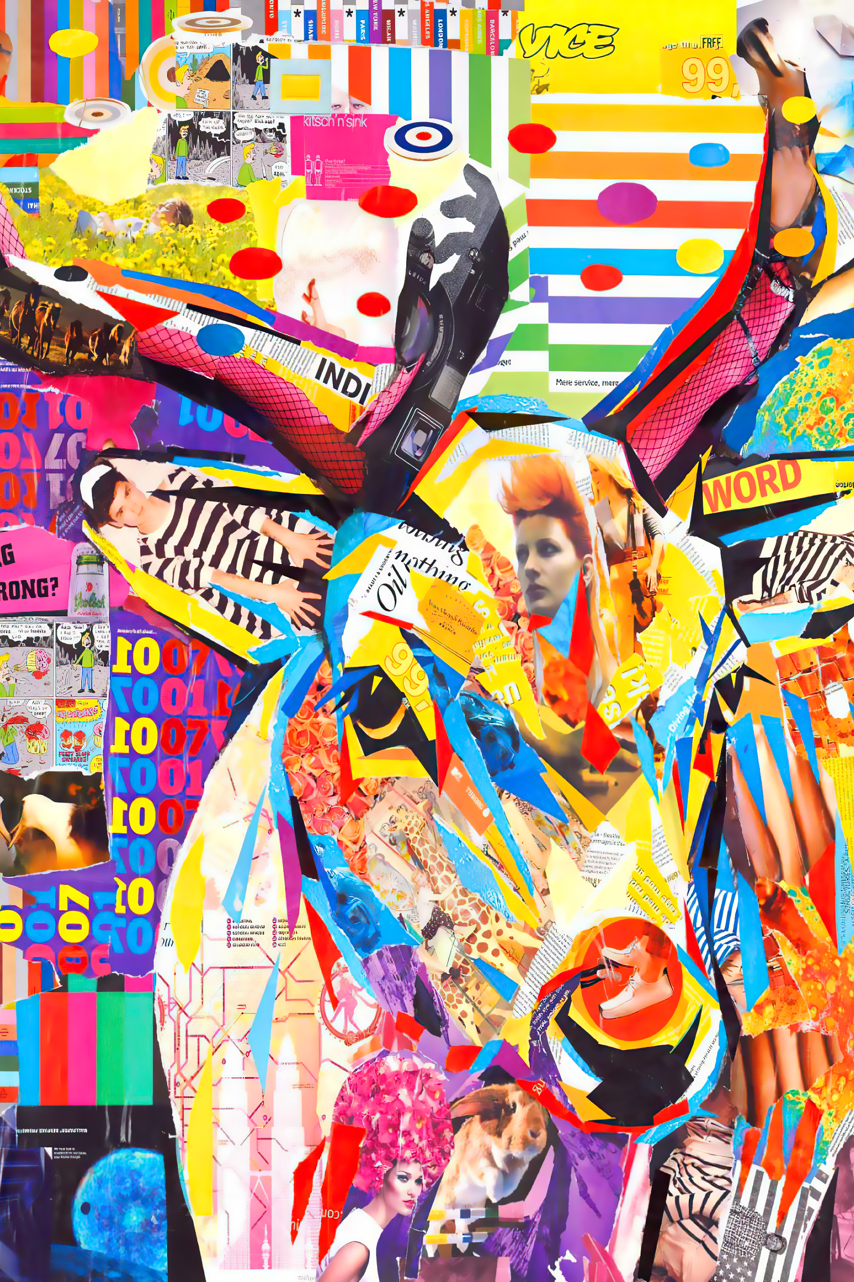 Vibrant Pop Culture Collage