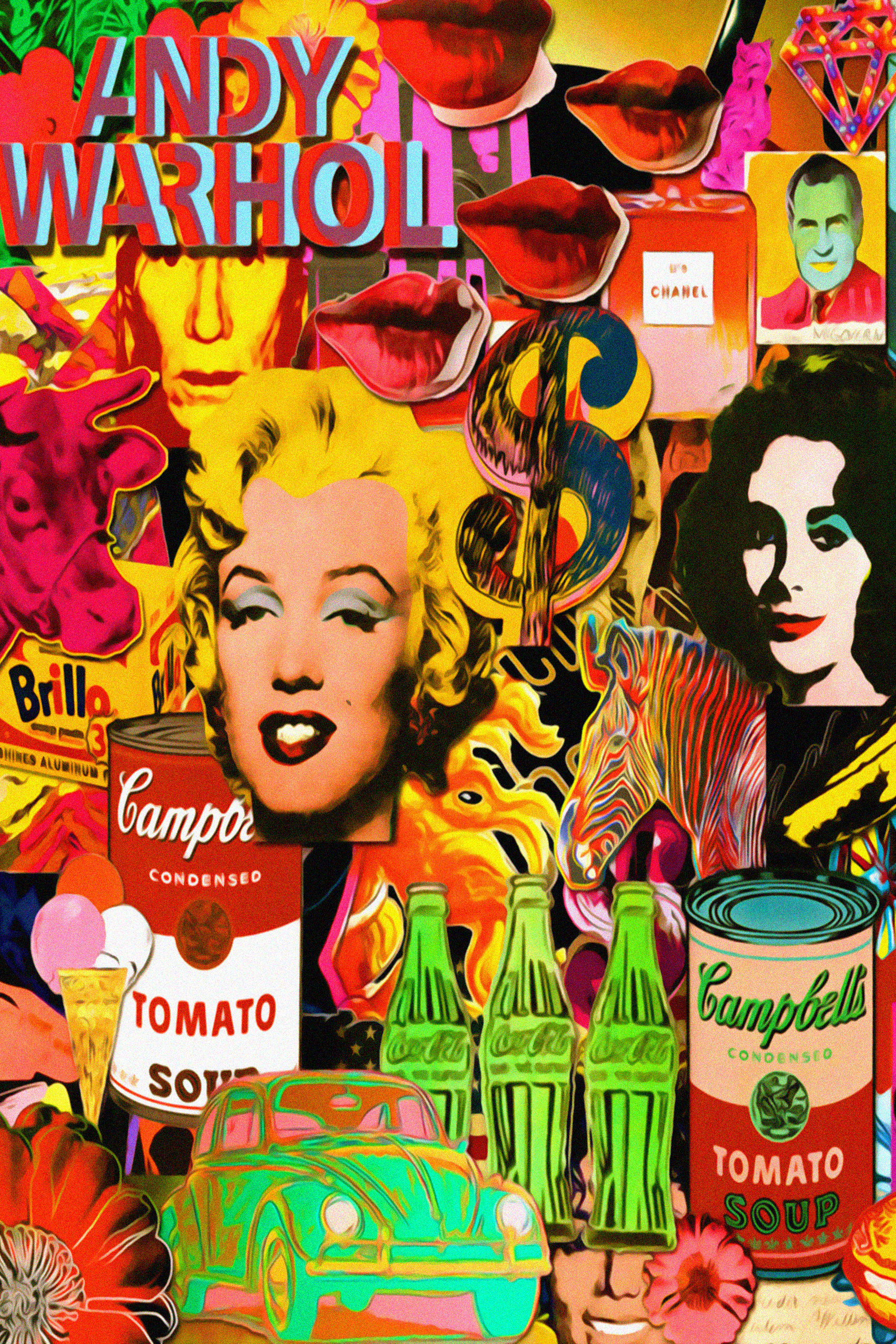 Warhol Pop Art Collage