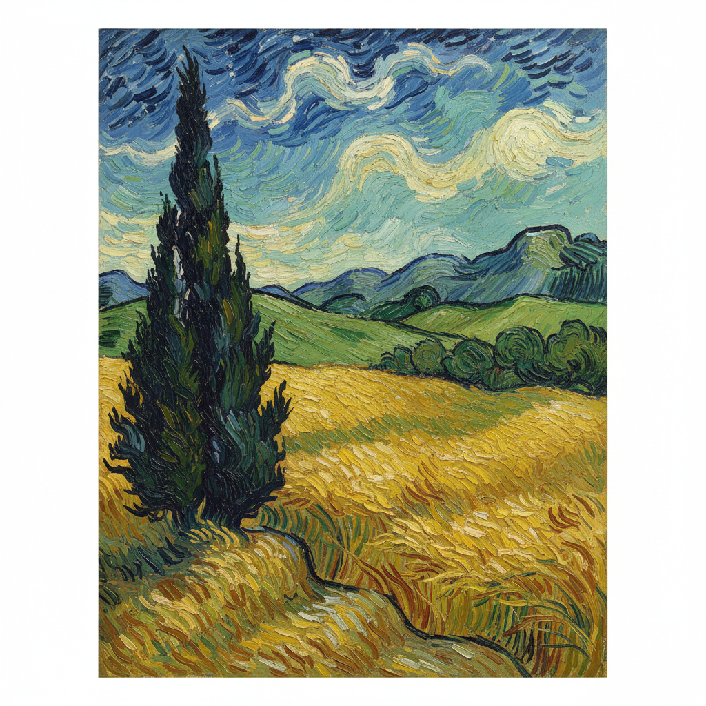 Wheatfield with Cypresses — Vincent van Gogh