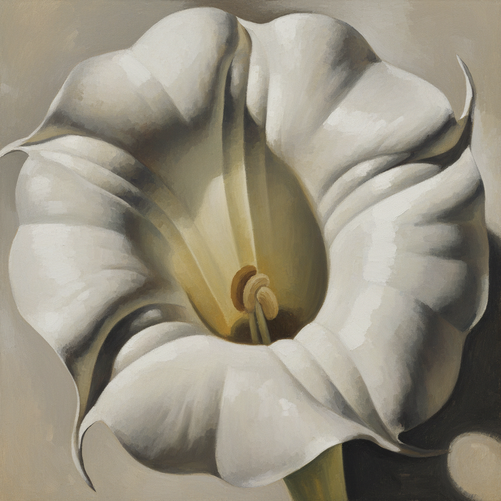 White Trumpet Flower — Georgia O'Keeffe