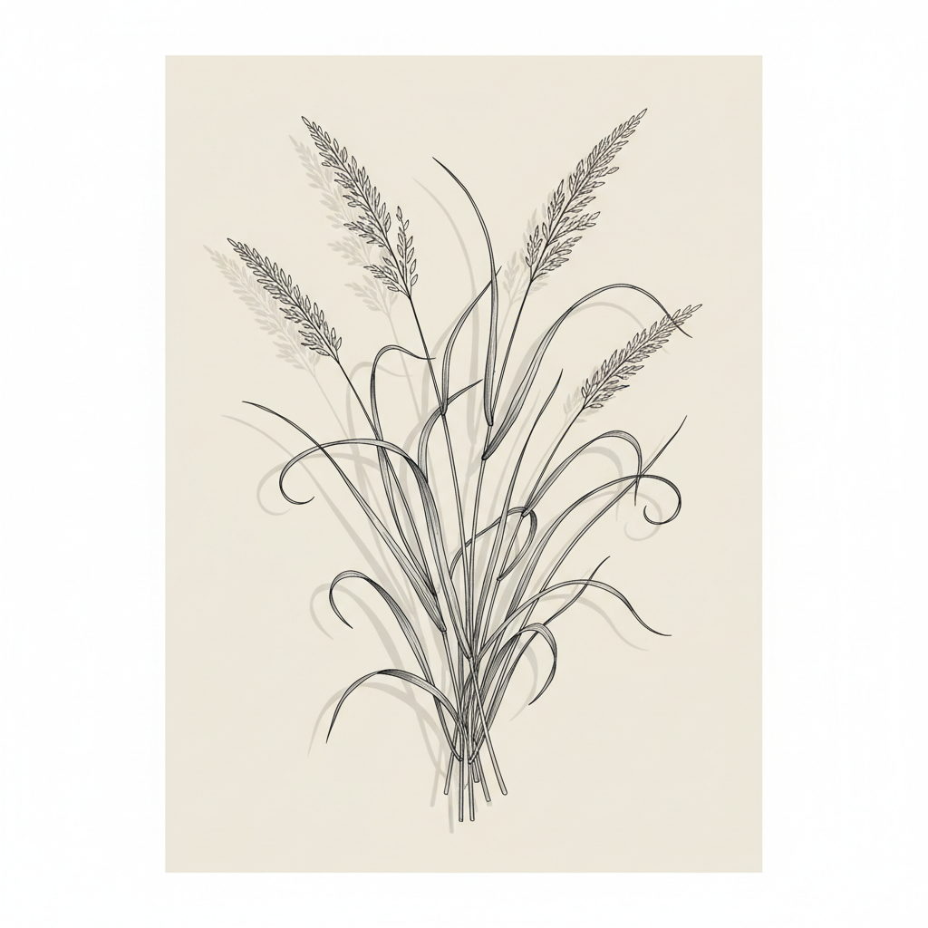 Wild Grass Etching
