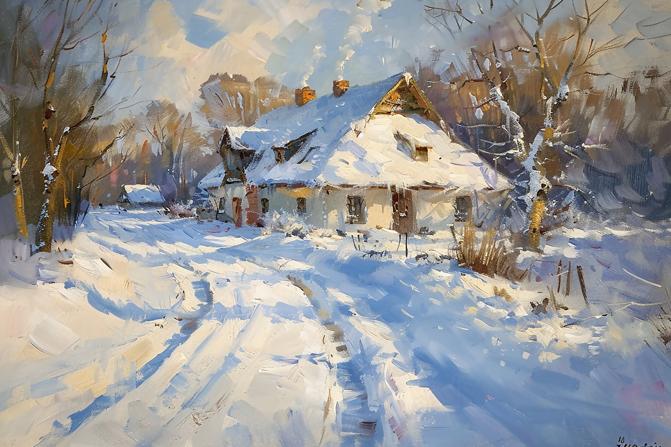 Winter Cottage Glow