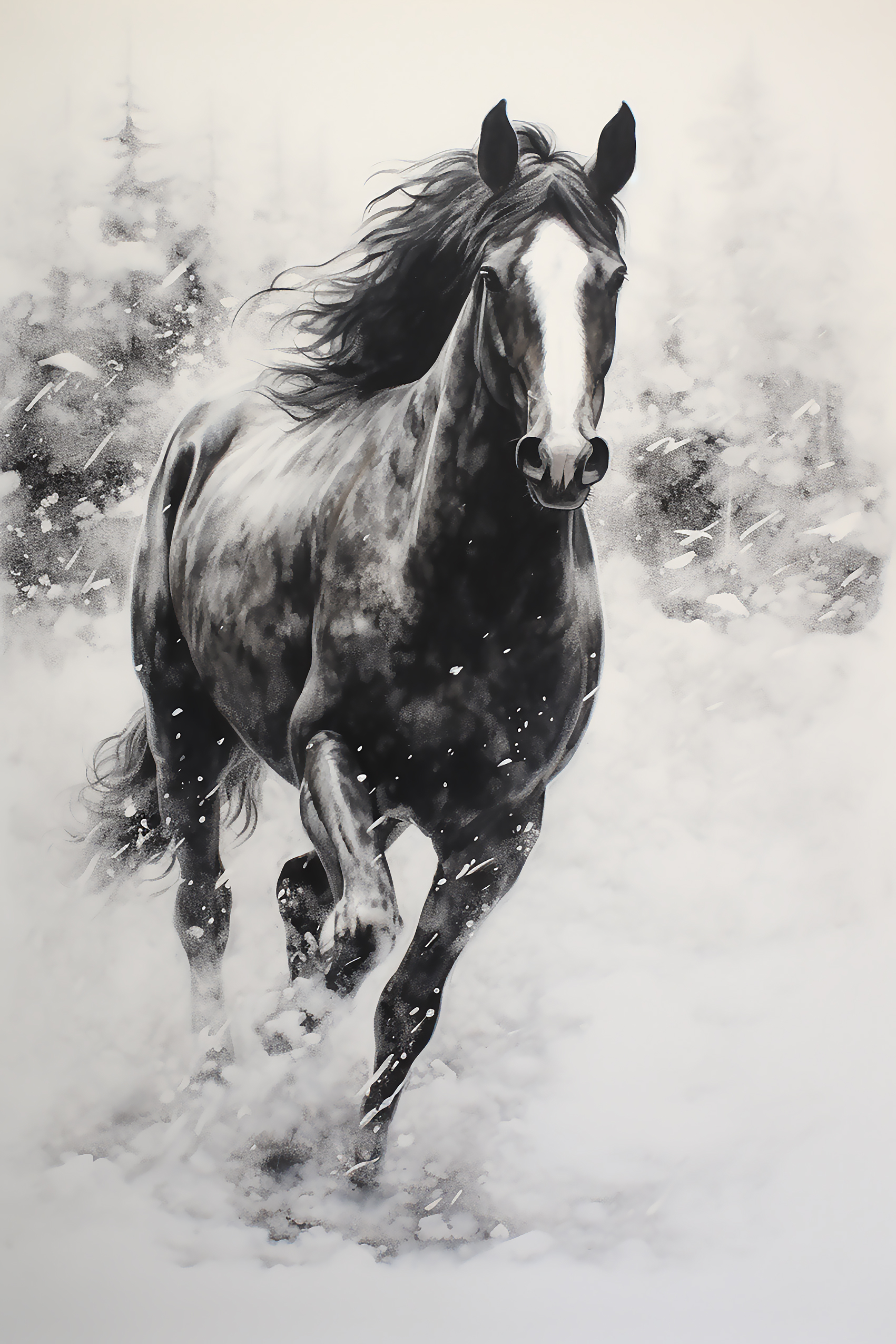 Winter Forest Stallion