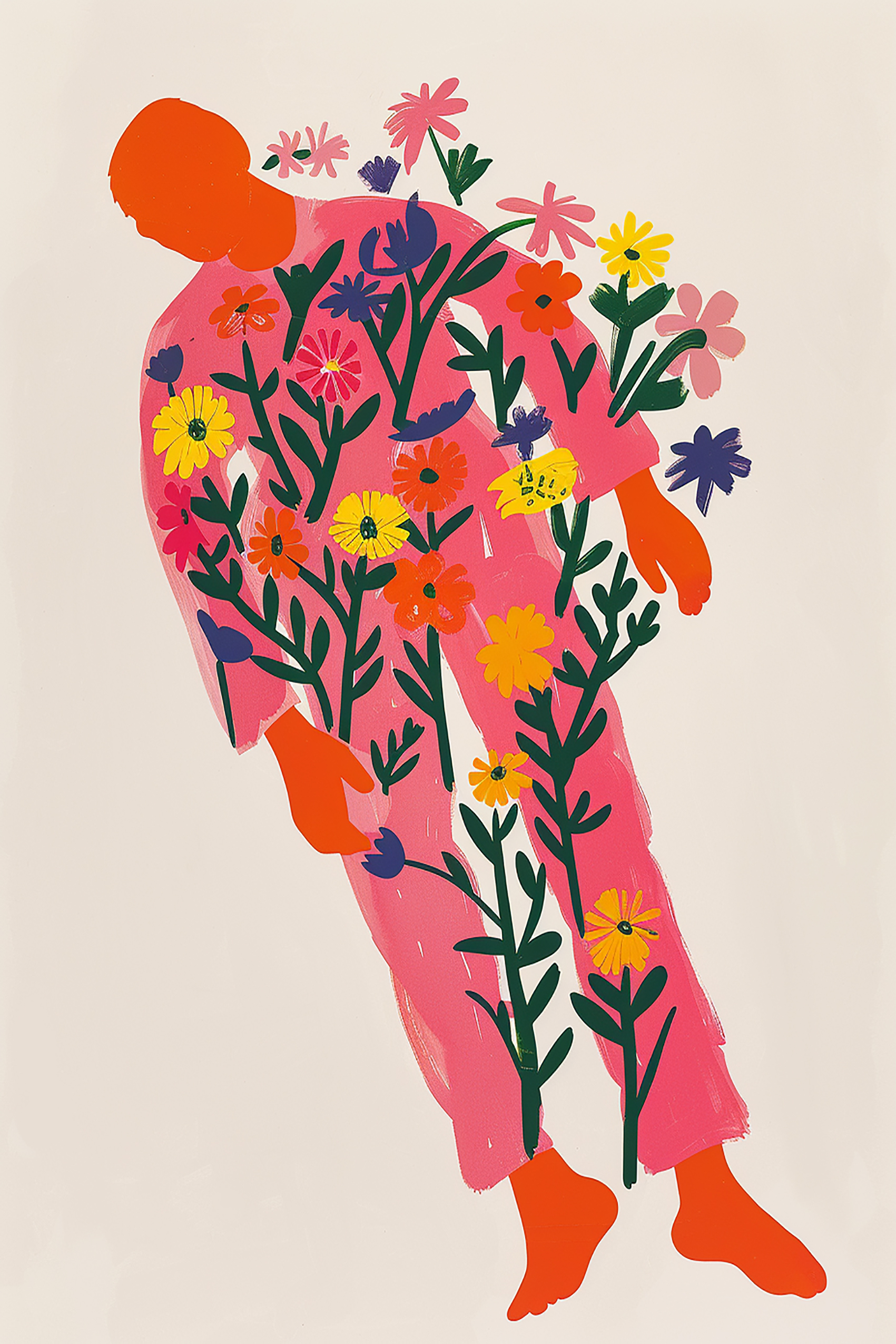 Woman Embracing Nature