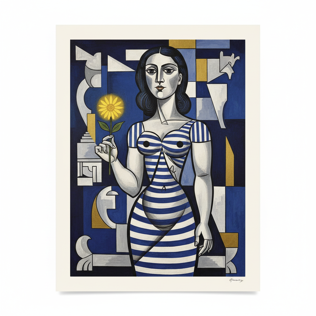 Woman with a Flower — Pablo Picasso