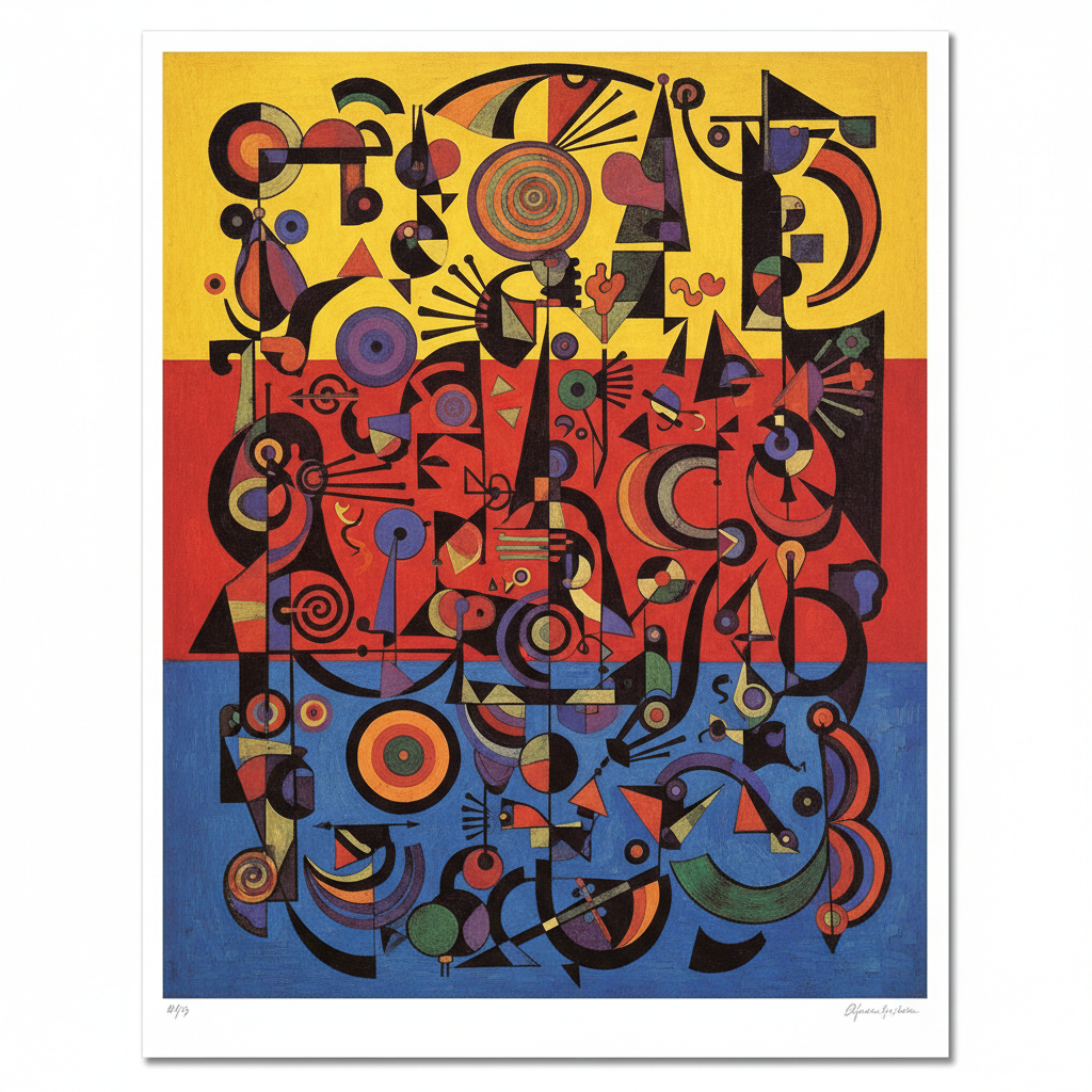 Yellow-Red-Blue — Wassily Kandinsky